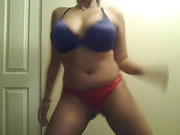 Sexy Ébano Baile Y Striptease